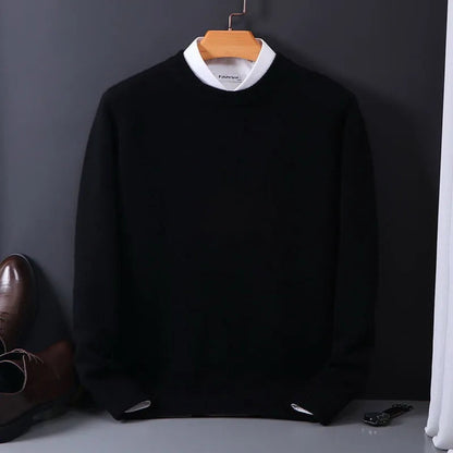 Edoardo | Maglia a Maniche Lunghe Uomo Pullover Cashmere Girocollo