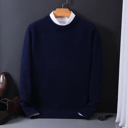 Edoardo | Maglia a Maniche Lunghe Uomo Pullover Cashmere Girocollo