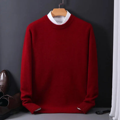 Edoardo | Maglia a Maniche Lunghe Uomo Pullover Cashmere Girocollo