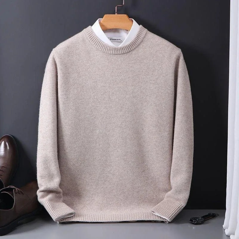 Edoardo | Maglia a Maniche Lunghe Uomo Pullover Cashmere Girocollo