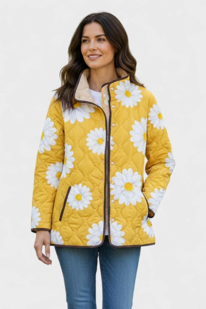 Eleonora | Giacche Invernali Donna Imbottita Patchwork Floreale