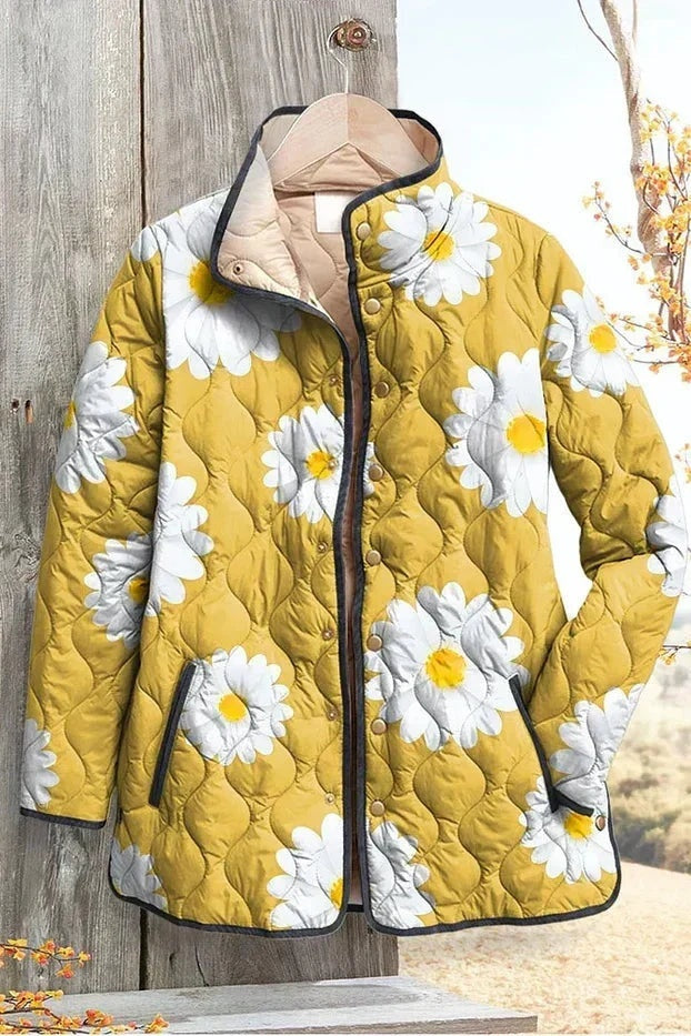 Eleonora | Giacche Invernali Donna Imbottita Patchwork Floreale