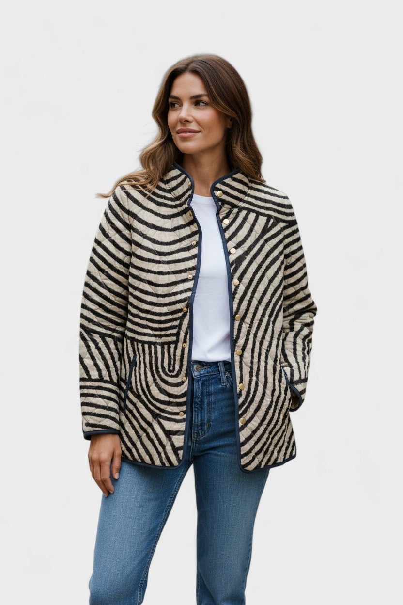 Eleonora | Giacche Invernali Donna Imbottita Patchwork Floreale