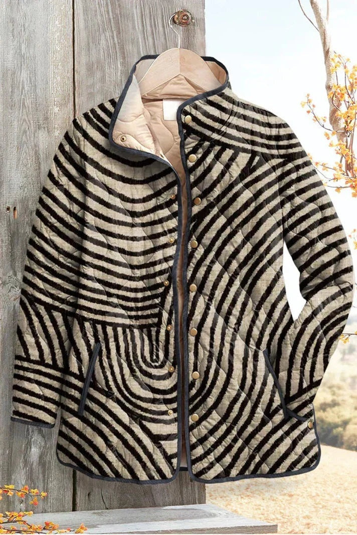 Eleonora | Giacche Invernali Donna Imbottita Patchwork Floreale