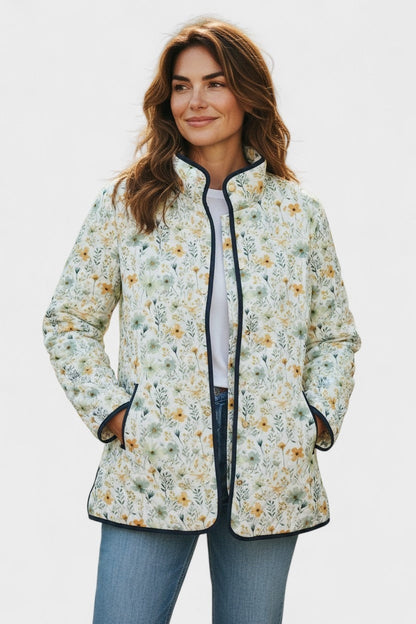 Eleonora | Giacche Invernali Donna Imbottita Patchwork Floreale