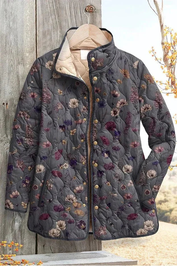 Eleonora | Giacche Invernali Donna Imbottita Patchwork Floreale