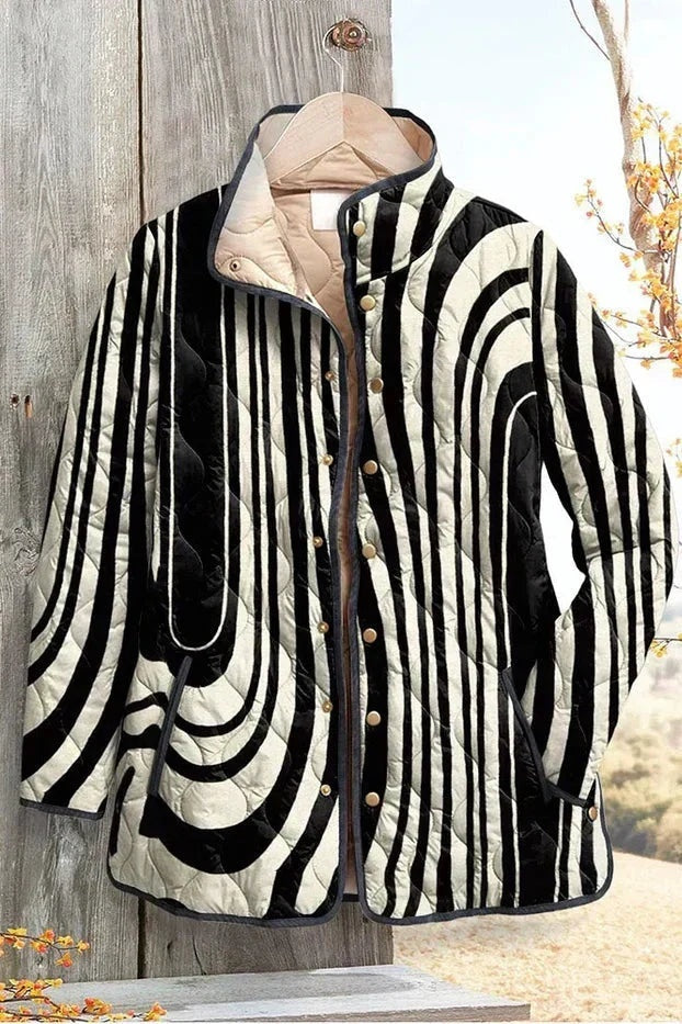 Eleonora | Giacche Invernali Donna Imbottita Patchwork Floreale