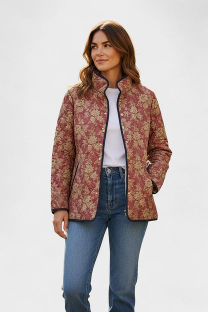 Eleonora | Giacche Invernali Donna Imbottita Patchwork Floreale