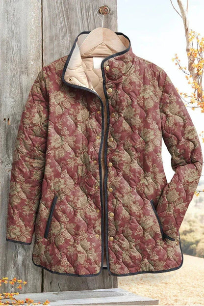Eleonora | Giacche Invernali Donna Imbottita Patchwork Floreale