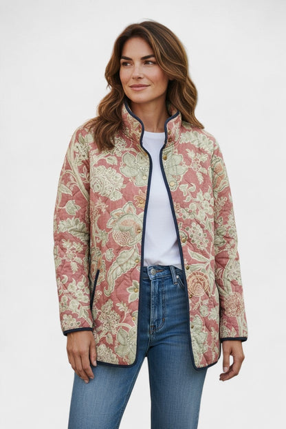 Eleonora | Giacche Invernali Donna Imbottita Patchwork Floreale