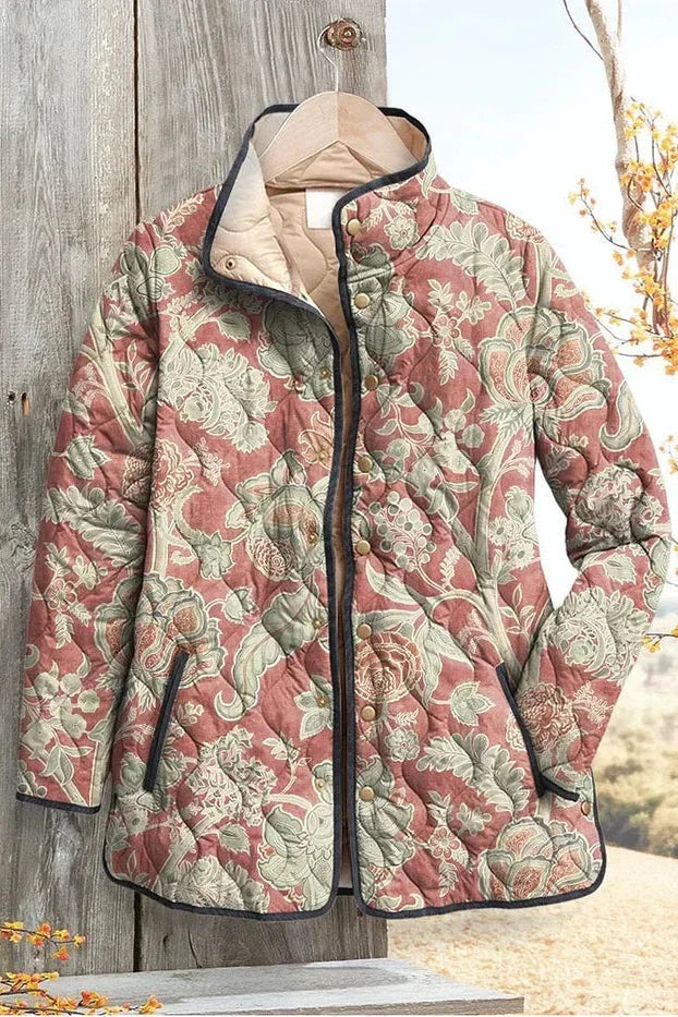 Eleonora | Giacche Invernali Donna Imbottita Patchwork Floreale