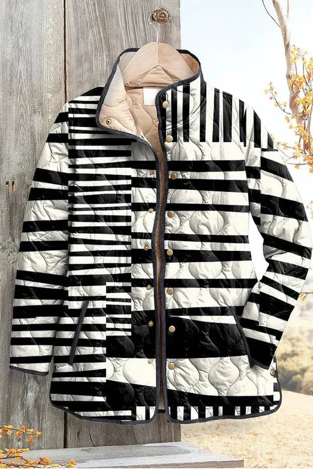 Eleonora | Giacche Invernali Donna Imbottita Patchwork Floreale