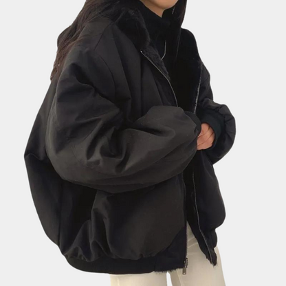 Elisa | Bomber Donna Invernale Foderata Pelliccia Oversize