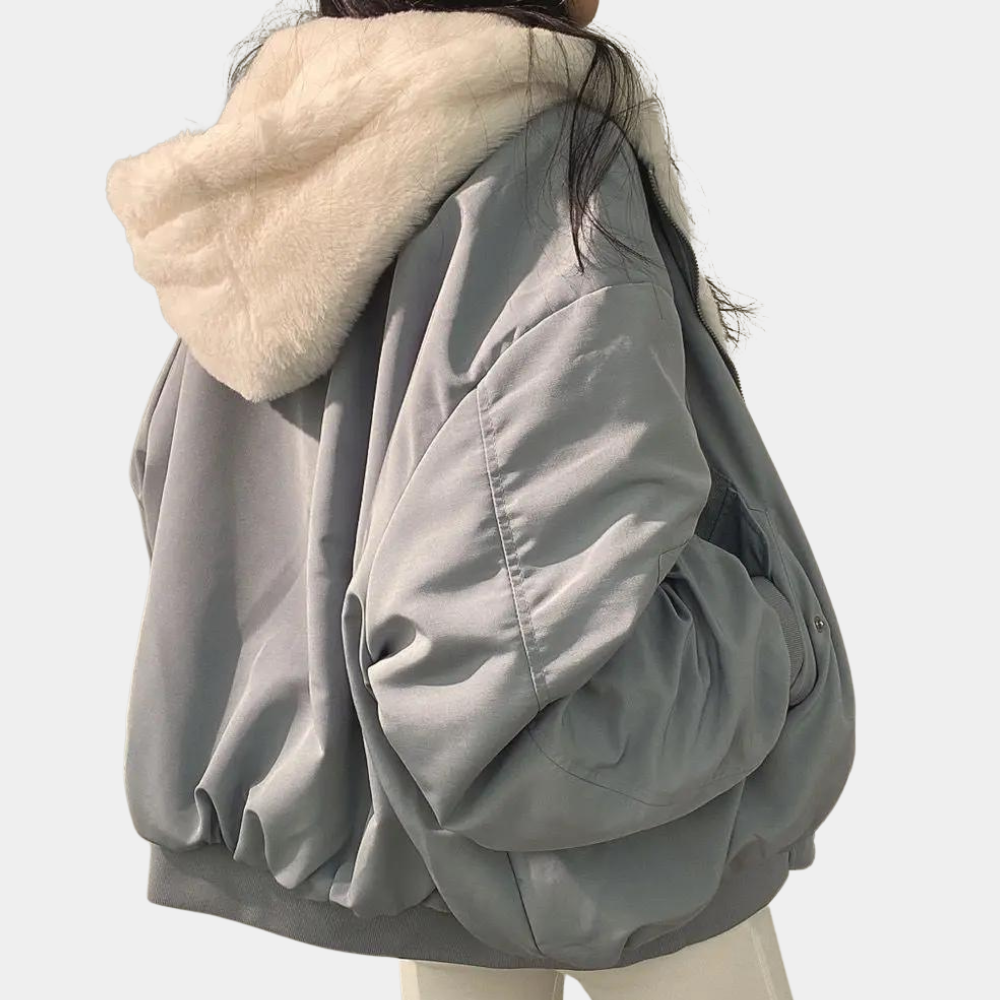 Elisa | Bomber Donna Invernale Foderata Pelliccia Oversize
