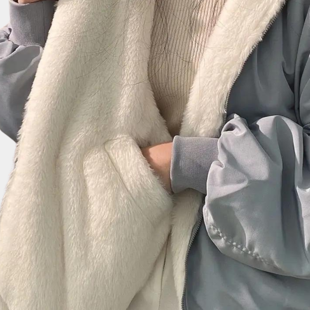 Elisa | Bomber Donna Invernale Foderata Pelliccia Oversize