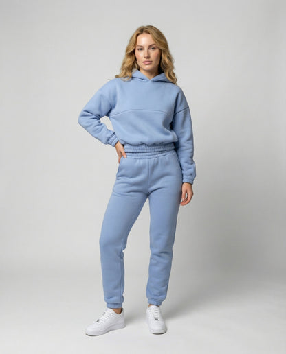 Elisa | Completo Donna Tuta con Cappuccio e Jogger Felpato