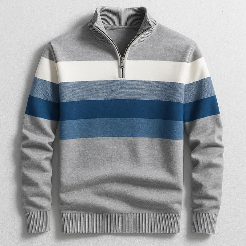 Emanuele | Maglia Cotone Manica Lunga Uomo Maglie Maniche Lunghe Zip