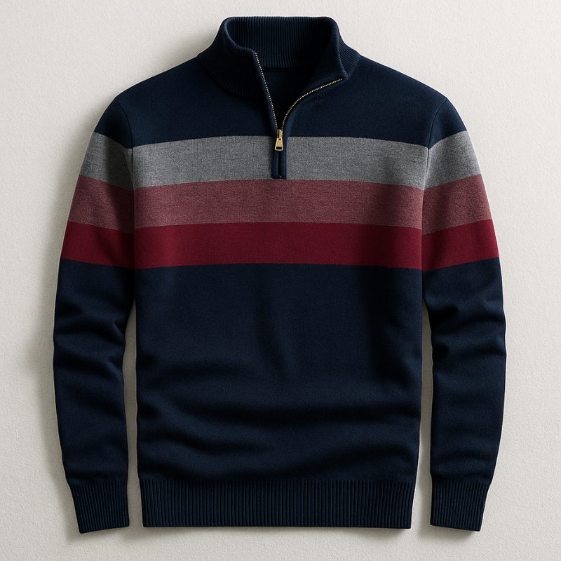 Emanuele | Maglia Cotone Manica Lunga Uomo Maglie Maniche Lunghe Zip