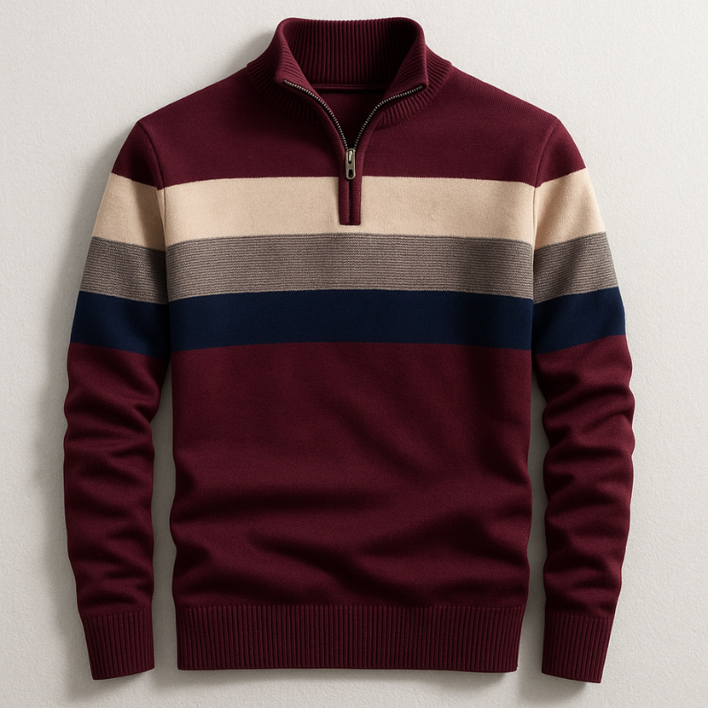 Emanuele | Maglia Cotone Manica Lunga Uomo Maglie Maniche Lunghe Zip
