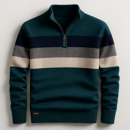 Emanuele | Maglia Cotone Manica Lunga Uomo Maglie Maniche Lunghe Zip