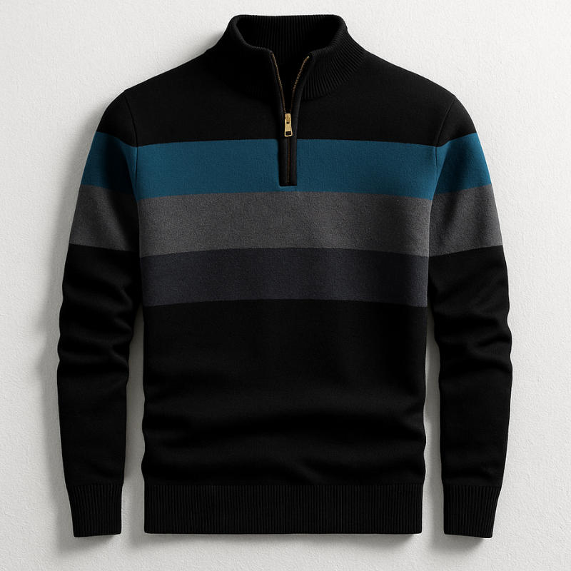 Emanuele | Maglia Cotone Manica Lunga Uomo Maglie Maniche Lunghe Zip