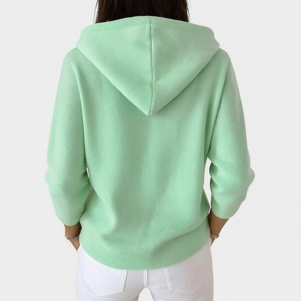 Emma | Cardigan con Cappuccio Donna Bottoni Maglia
