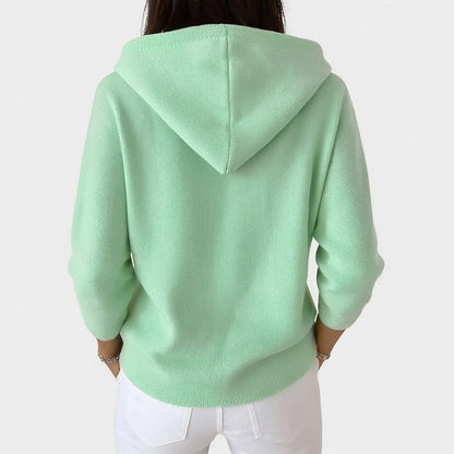 Emma | Cardigan con Cappuccio Donna Bottoni Maglia