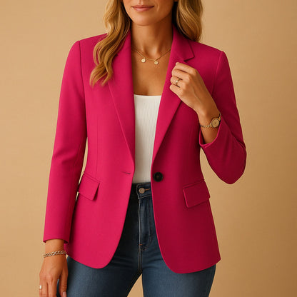 Federica | Blazer Donna Elegante Monopetto Revers a Punta