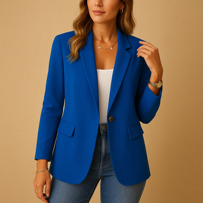 Federica | Blazer Donna Elegante Monopetto Revers a Punta