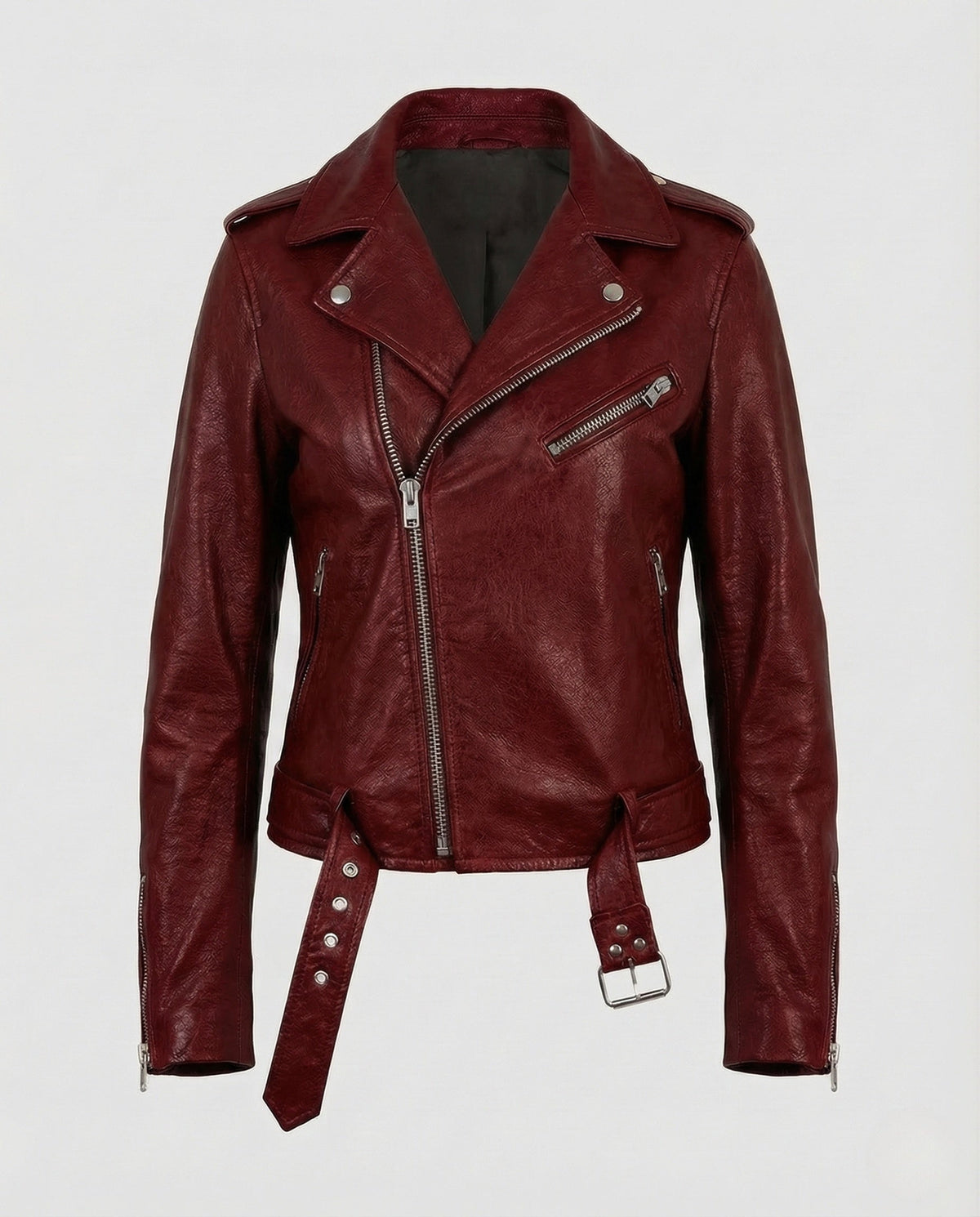 Federica | Giacche in Pelle Donna Biker Zip Asimmetrica