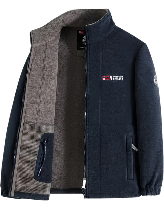 Federico | Giacca Pile Uomo Outdoor Collo Alto Zip
