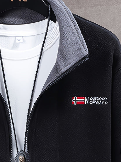 Federico | Giacca Pile Uomo Outdoor Collo Alto Zip