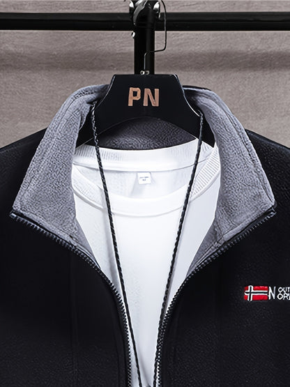 Federico | Giacca Pile Uomo Outdoor Collo Alto Zip