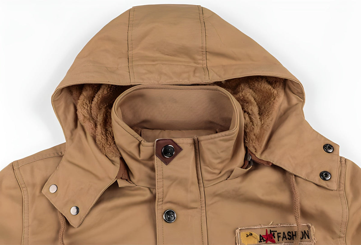 Federico | Giubbotto Invernale Militare Uomo Multitasche con Cappuccio