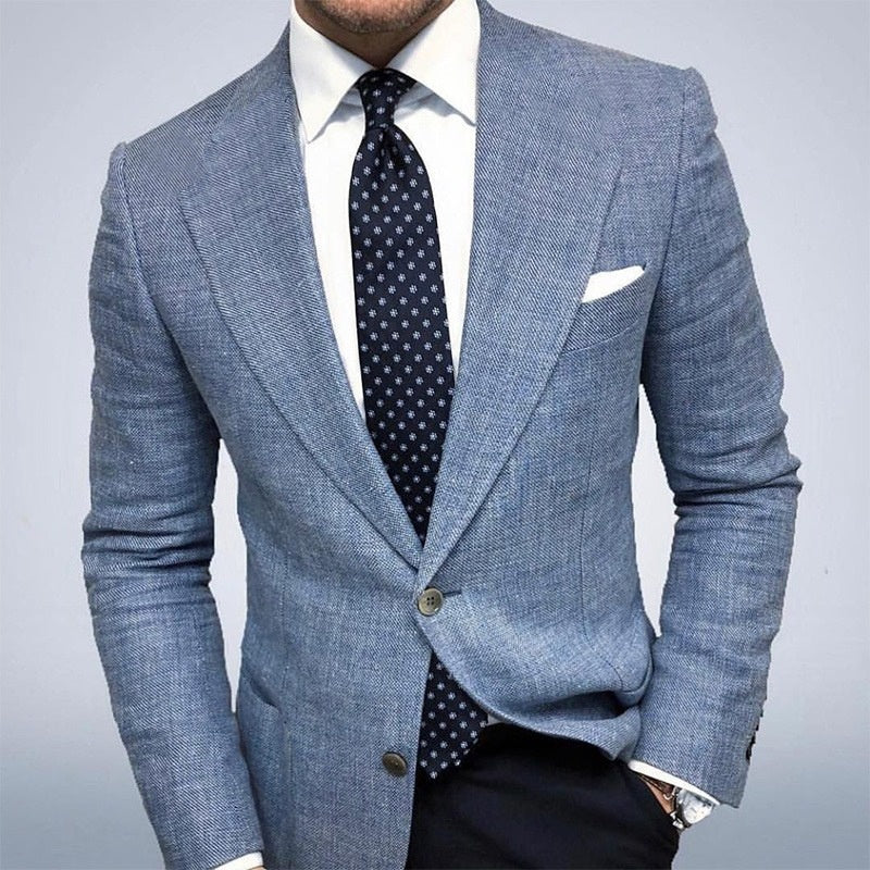 Filippo | Blazer Uomo Elegante Monopetto Tessuto Strutturato