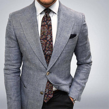 Filippo | Blazer Uomo Elegante Monopetto Tessuto Strutturato