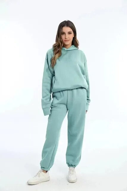 Francesca | Tute Sportive Donna Completo Felpa con Cappuccio