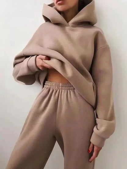 Francesca | Tute Sportive Donna Completo Felpa con Cappuccio
