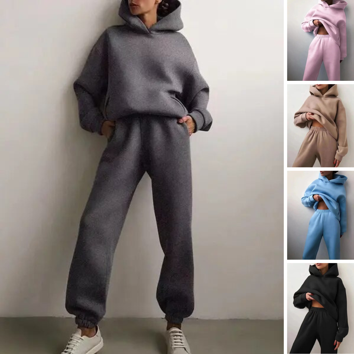 Francesca | Tute Sportive Donna Completo Felpa con Cappuccio