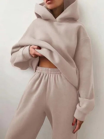 Francesca | Tute Sportive Donna Completo Felpa con Cappuccio