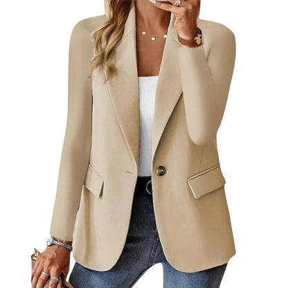 Gaia | Blazer Donna Monopetto Revers a Punta Tasche a Patta