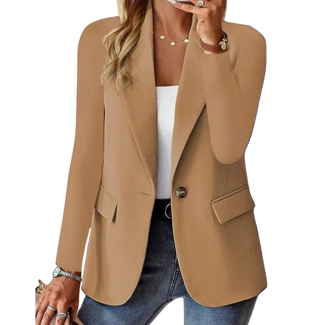 Gaia | Blazer Donna Monopetto Revers a Punta Tasche a Patta