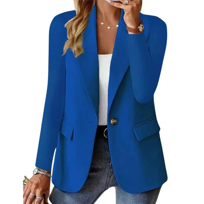Gaia | Blazer Donna Monopetto Revers a Punta Tasche a Patta
