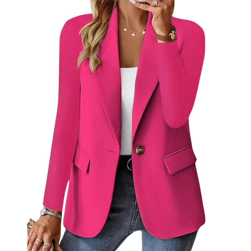Gaia | Blazer Donna Monopetto Revers a Punta Tasche a Patta