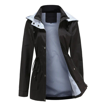 Gaia | Giacca Impermeabile con Cappuccio Donna Parka
