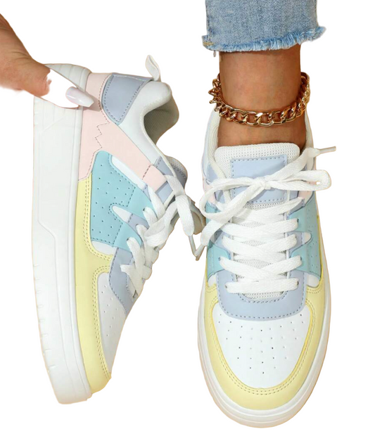 Gaia | Scarpe da Ginnastica Donna Stringate Suola Platform