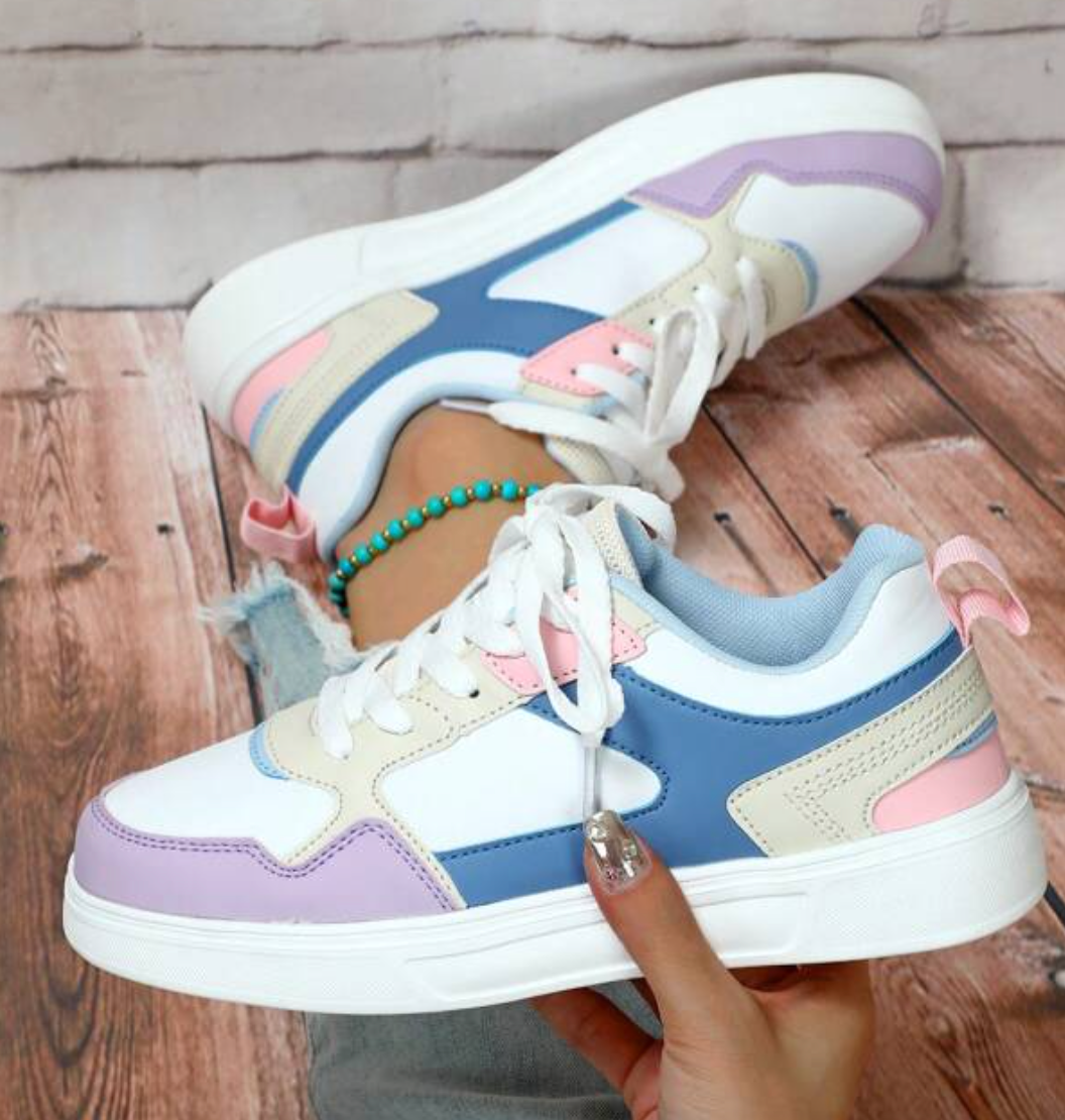 Gaia | Scarpe da Ginnastica Donna Stringate Suola Platform