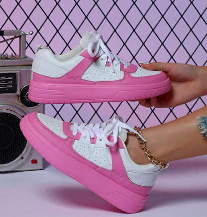 Gaia | Scarpe da Ginnastica Donna Stringate Suola Platform