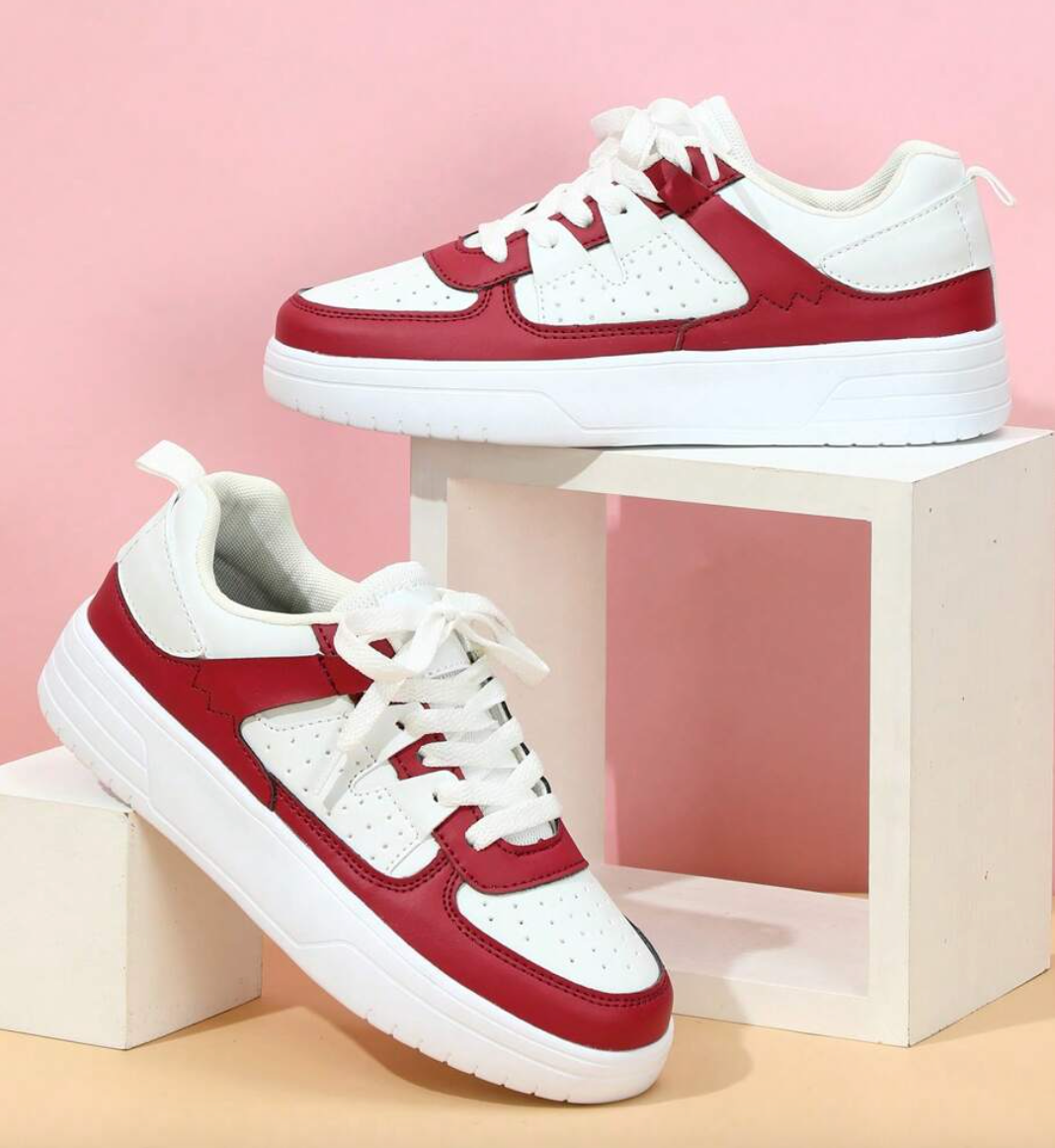 Gaia | Scarpe da Ginnastica Donna Stringate Suola Platform