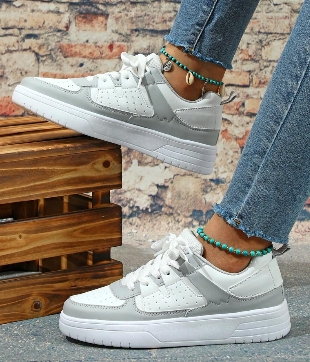 Gaia | Scarpe da Ginnastica Donna Stringate Suola Platform